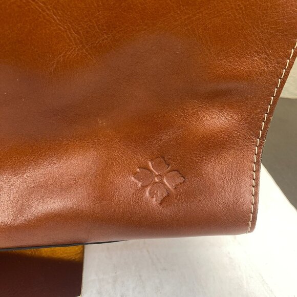 Patricia Nash Zancona Tote Brown Leather Shoulder Bag Studded Double Handle - Picture 14 of 15